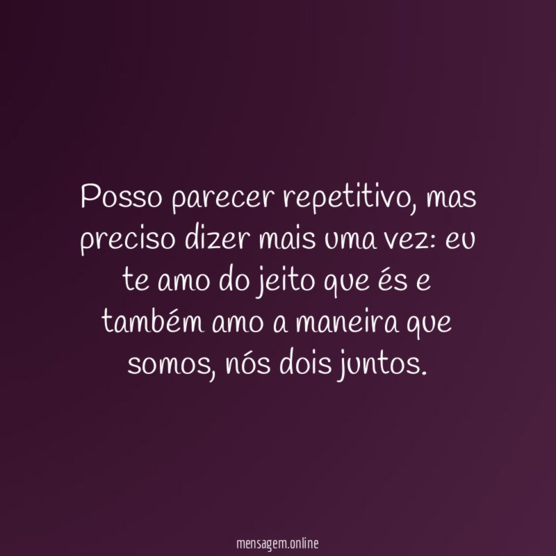 Do jeito que és