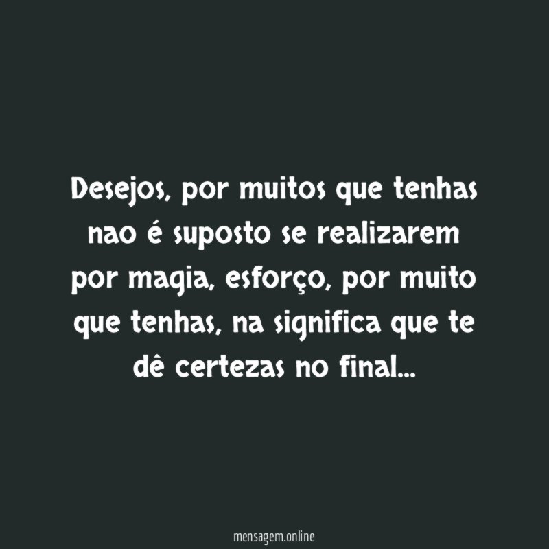 desejos