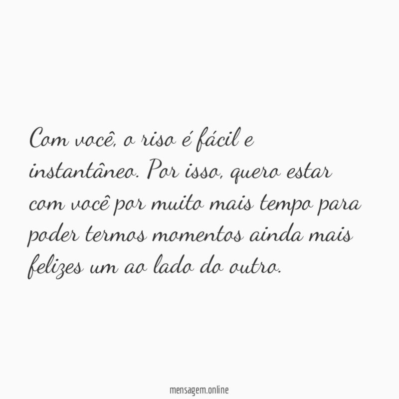 Com você, vou rir pra sempre