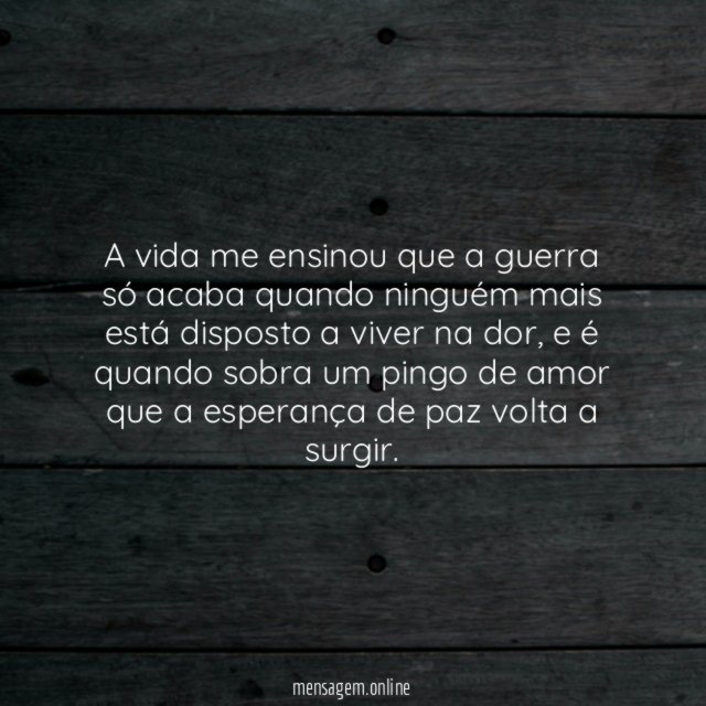 Esperança de paz