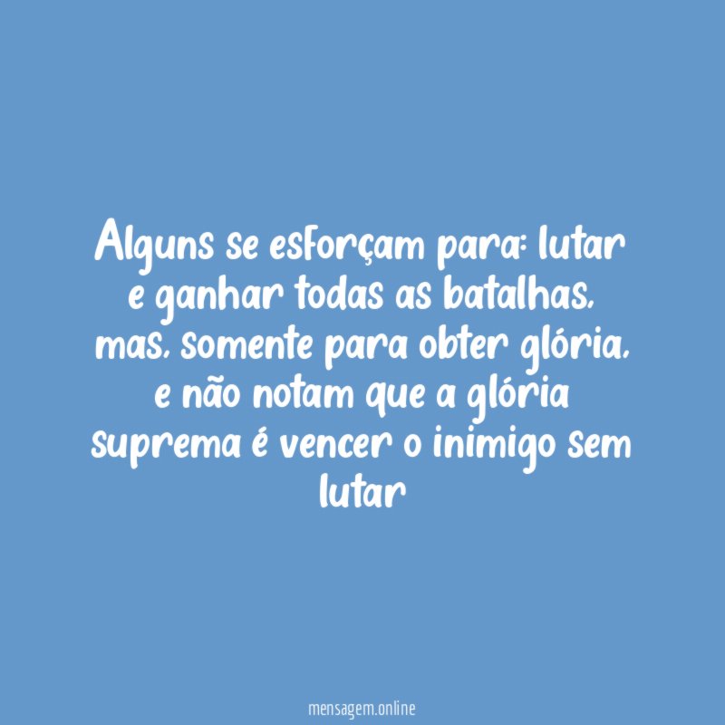 Alguns se esforçam para