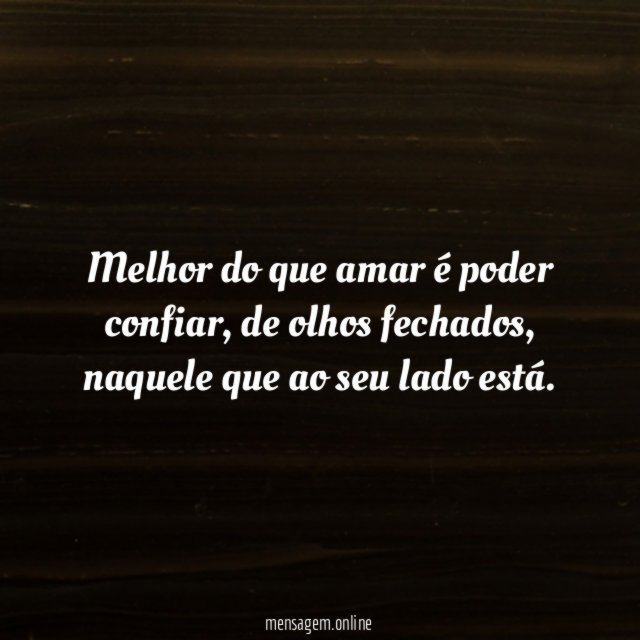 Eu confio em você