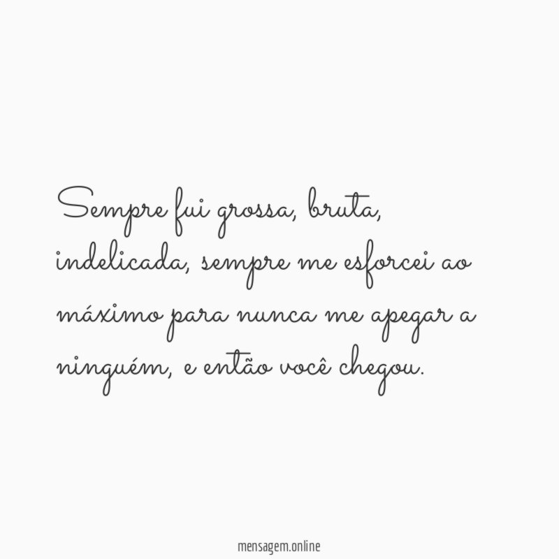 Sempre fui grossa
