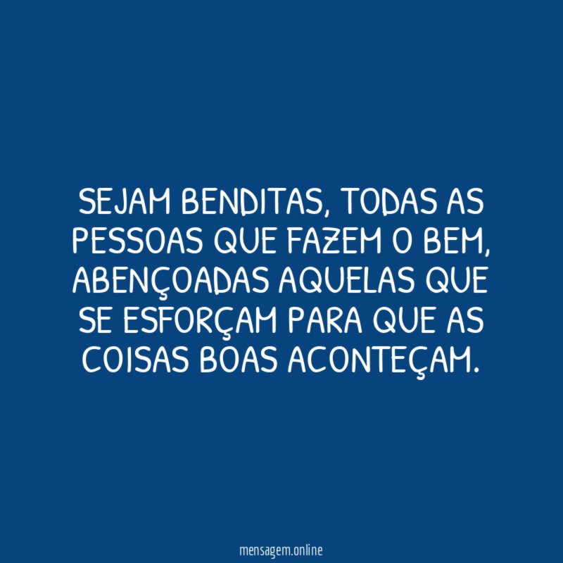 Sejam benditas