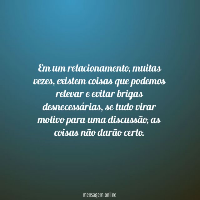 Evite discussões sem razão