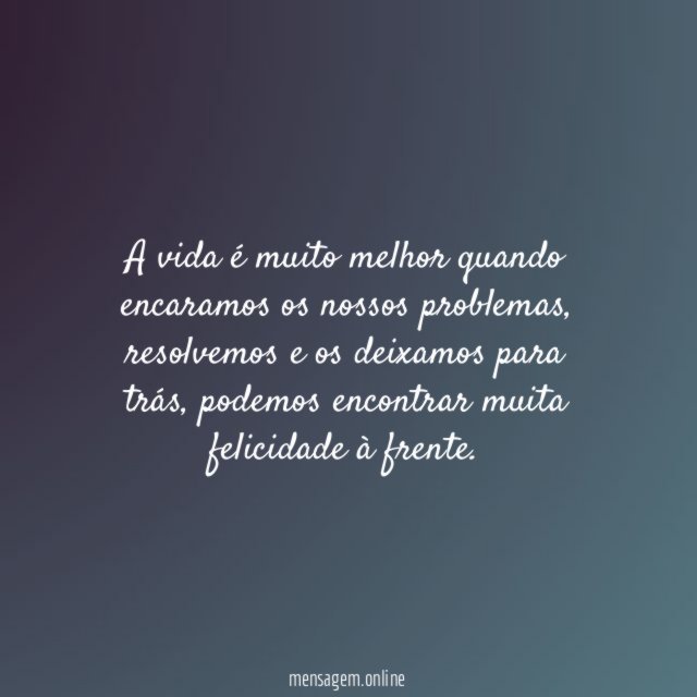 Adeus, problemas!