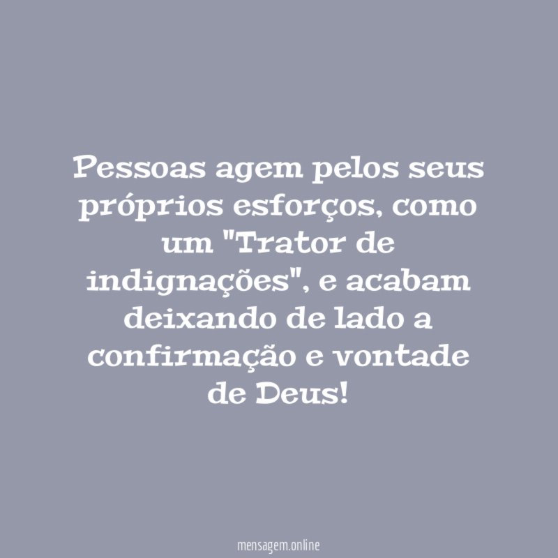 Pessoas agem pelos seus próprios esforços