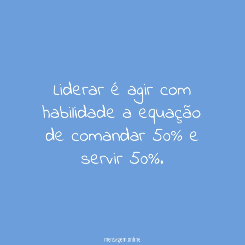 Liderar e servir