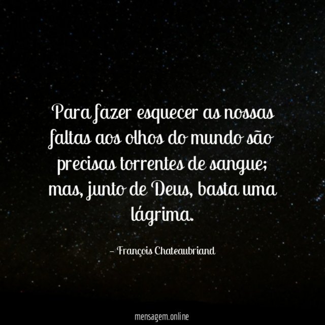Para fazer esquecer as nossas faltas aos olhos