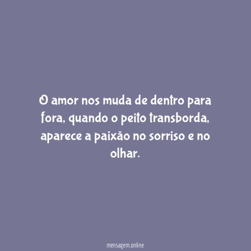 De dentro para fora