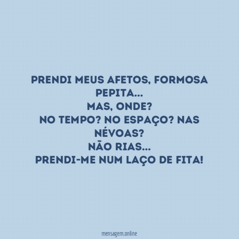 Prendi meus afetos