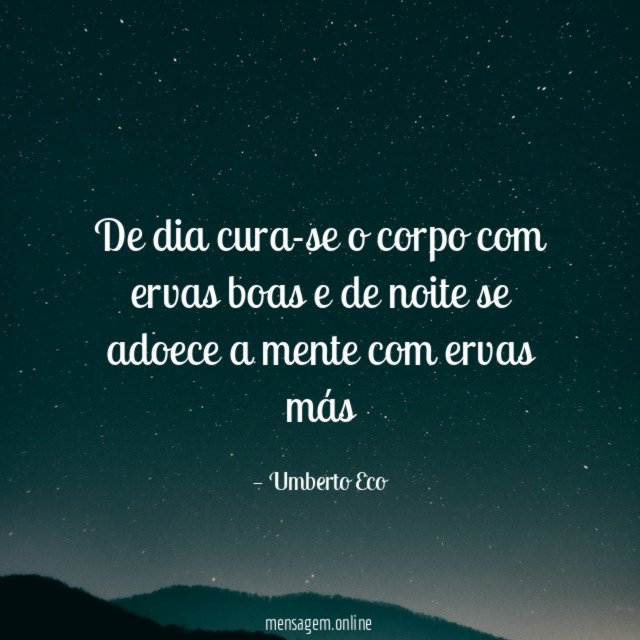 De dia cura-se o corpo com ervas boas