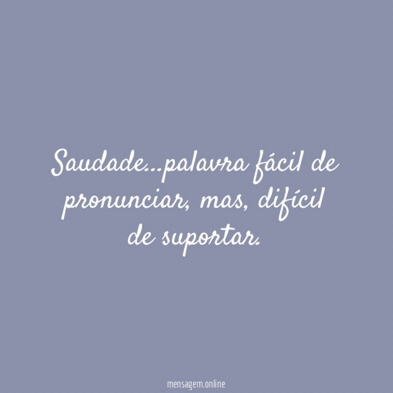 Saudade