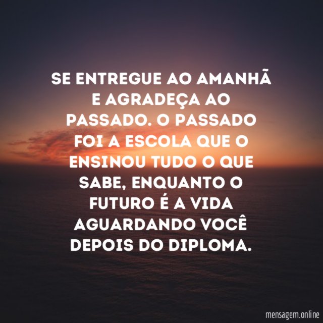 Não se envergonhe do passado