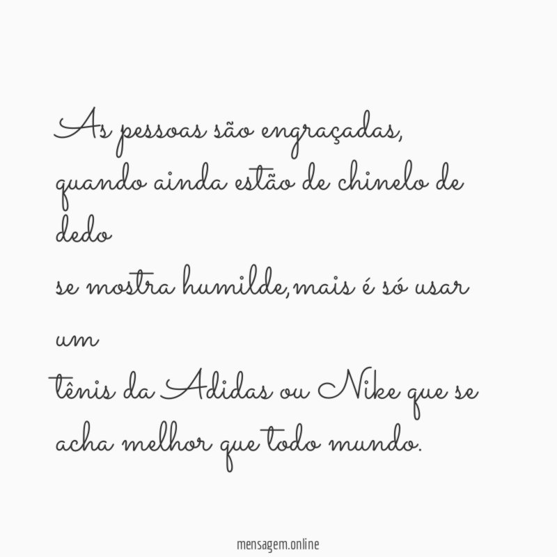 As pessoas são engraçadas