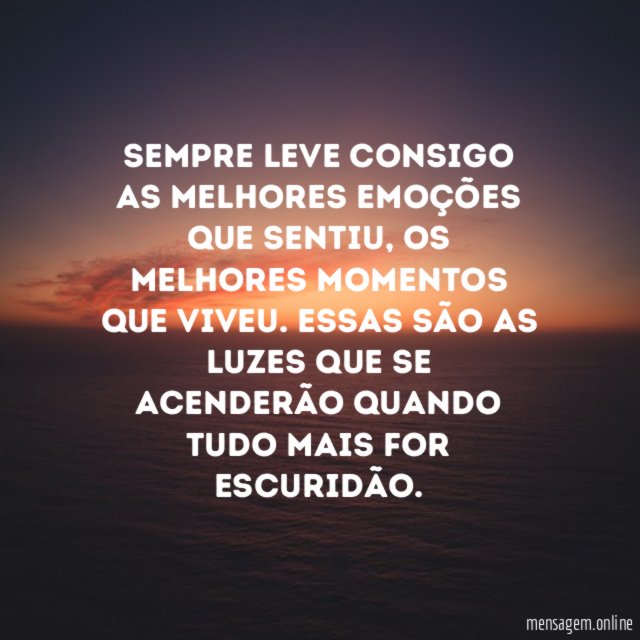 As luzes da alegria na escuridão