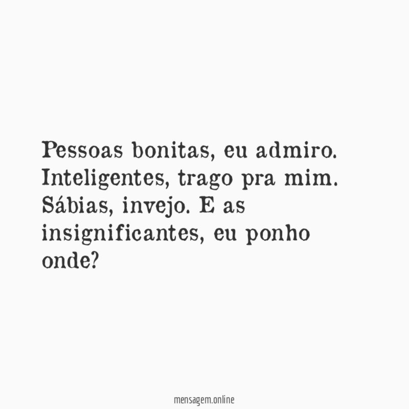 Pessoas bonitas
