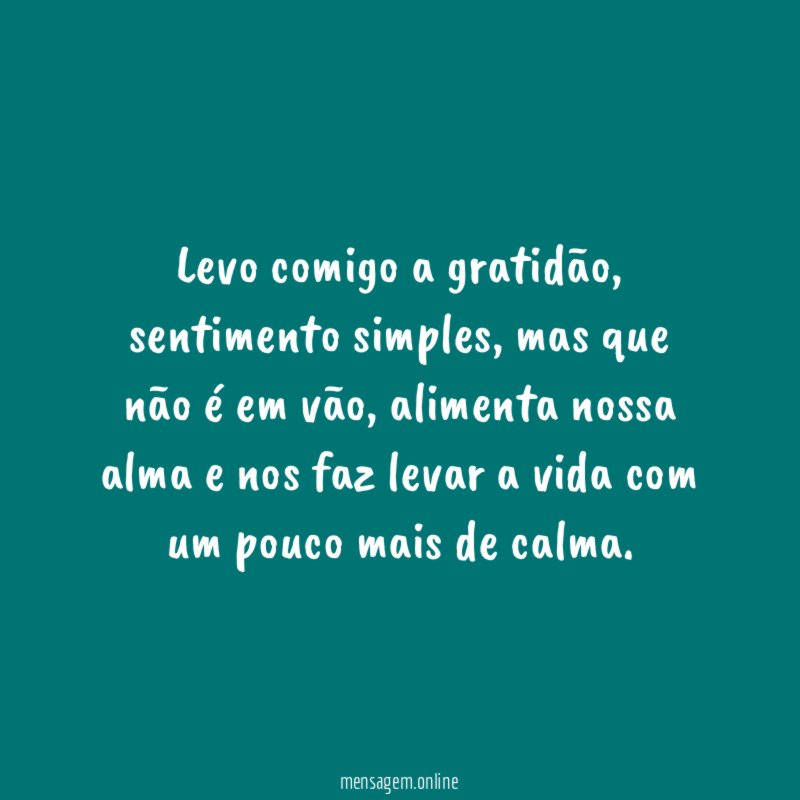 Simples sentimento