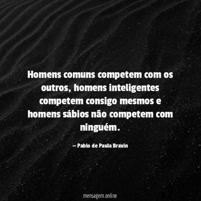 Homens comuns competem com os outros