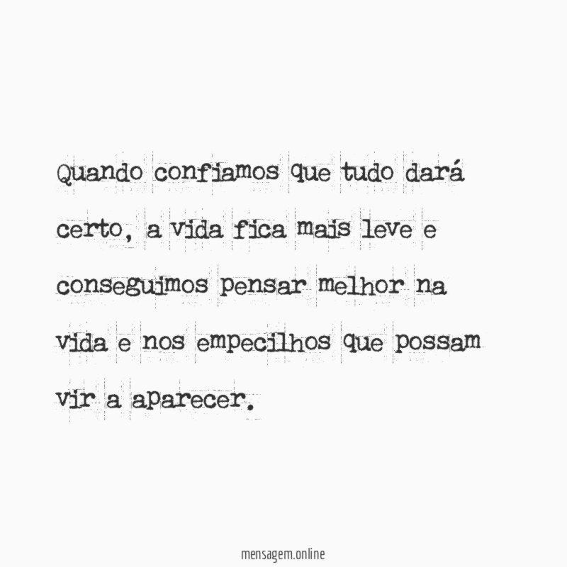 A vida fica mais leve