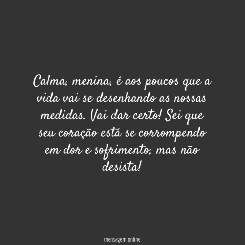 Não é o fim