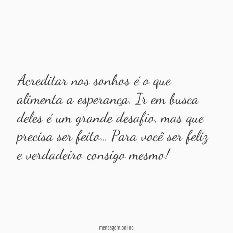 A vida é desafio