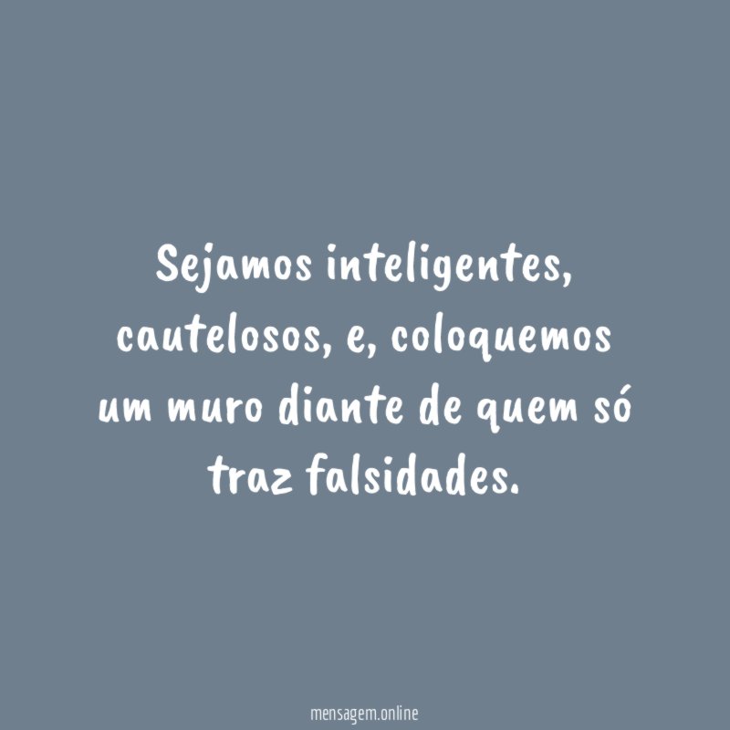 Sejamos inteligentes