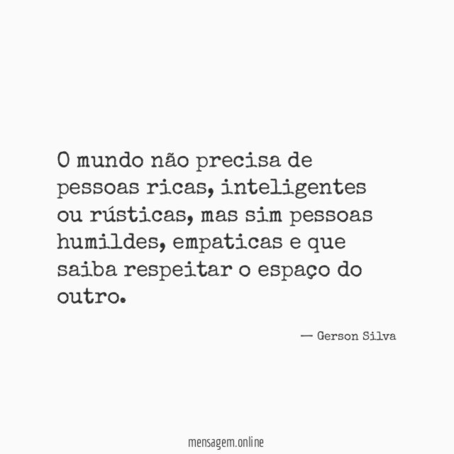 O mundo não precisa de pessoas ricas
