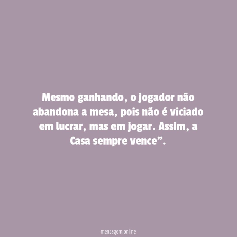 Mesmo ganhando