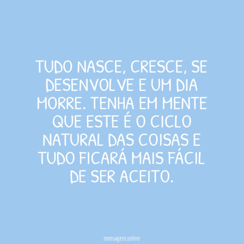 Ciclo da vida