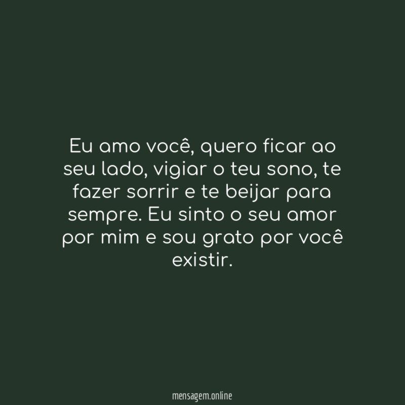 O que eu mais quero