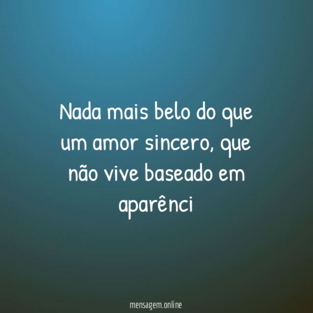 Amor sincero