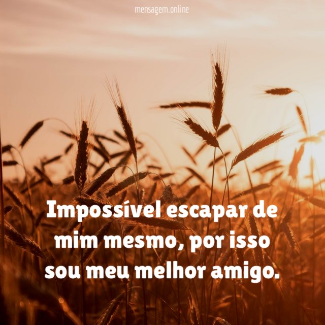 Impossível escapar de mim mesmo