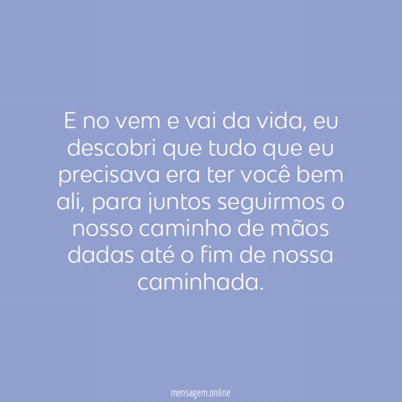 Até o fim da caminhada