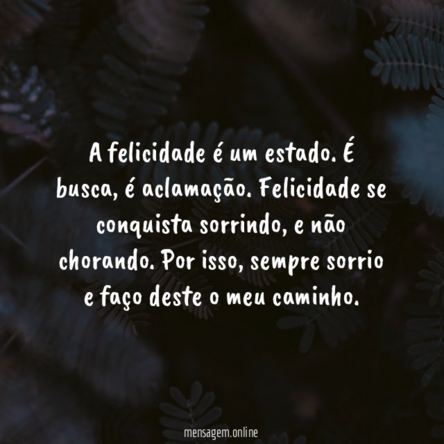 Felicidade hoje