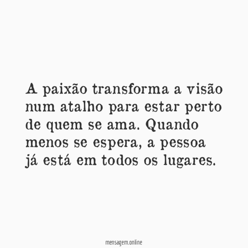 Novos olhares da paixão