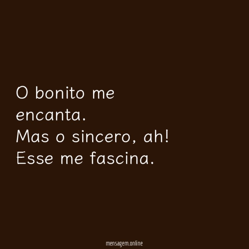 O bonito me encanta