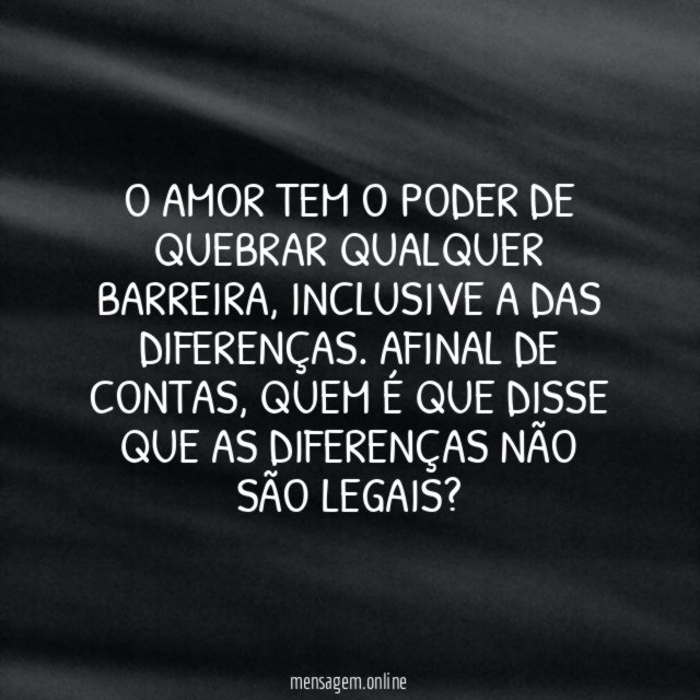 O melhor do mundo são as diferenças