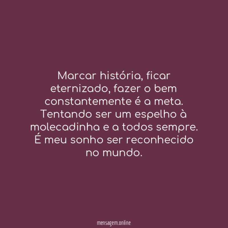 Marcar história
