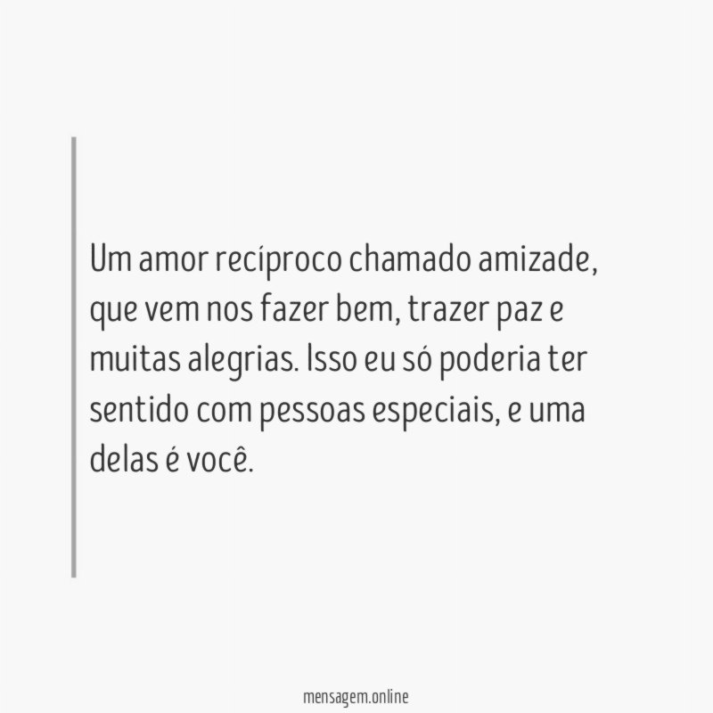 O sentimento da amizade