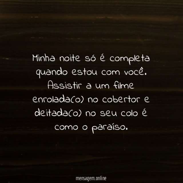 Você me preenche