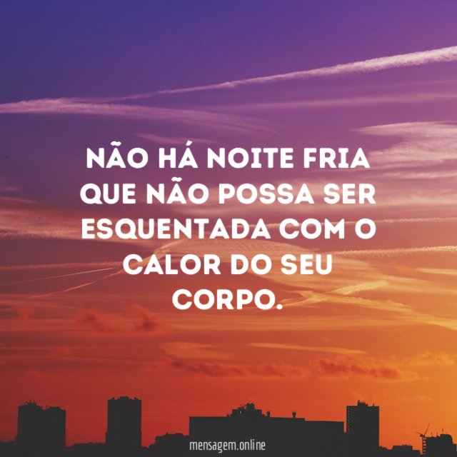 O frio não é problema para nós
