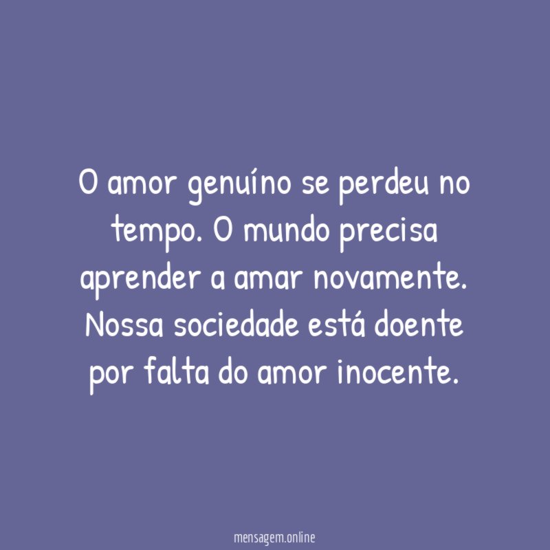 Falta amor