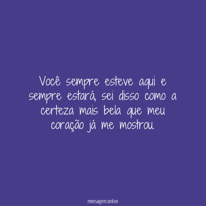 Certeza mais bela