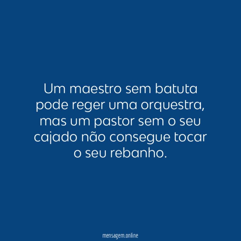 Um maestro sem batuta pode reger uma orquestra