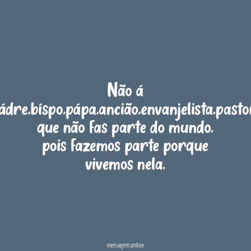 não á pádre