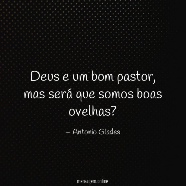 Deus e um bom pastor