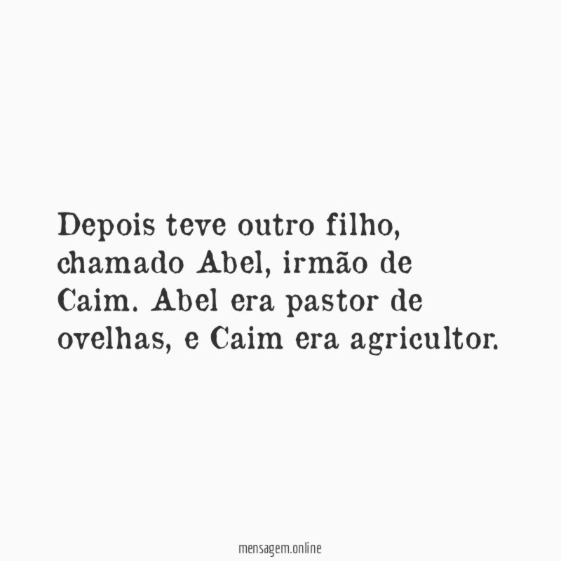 Depois teve outro filho
