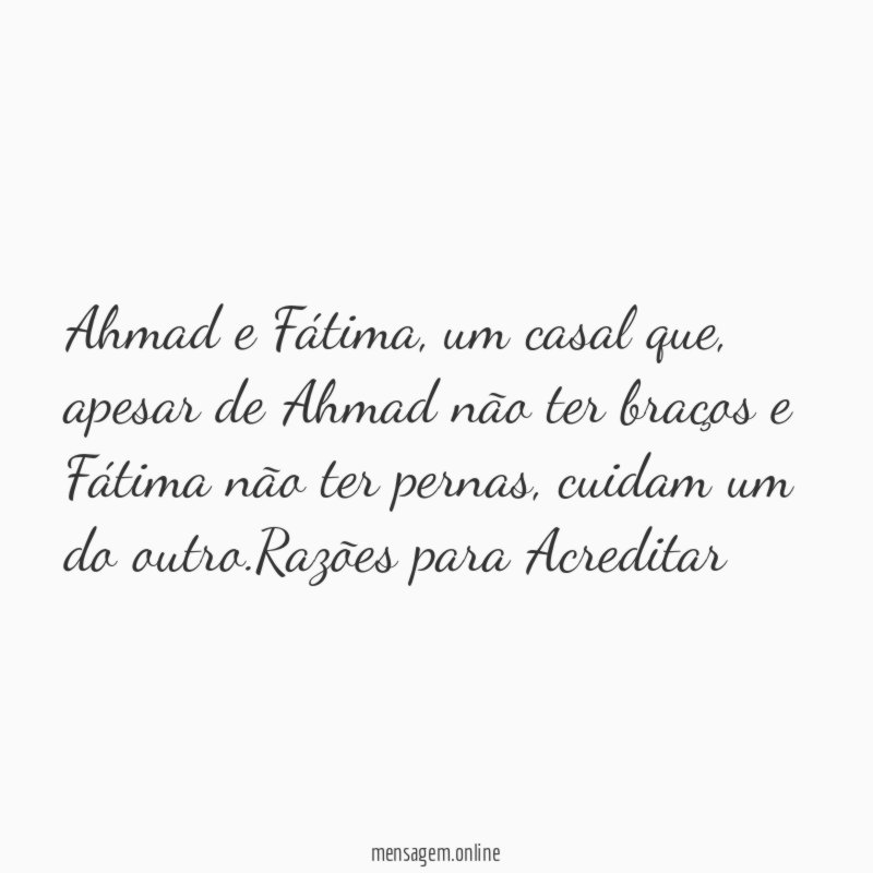 O amor não vê dificuldades