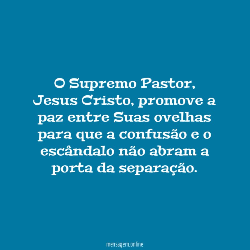 O Supremo Pastor